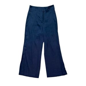 Antonio Melani Linen Wide Leg Navy Blue Pant Women’s Size 6​